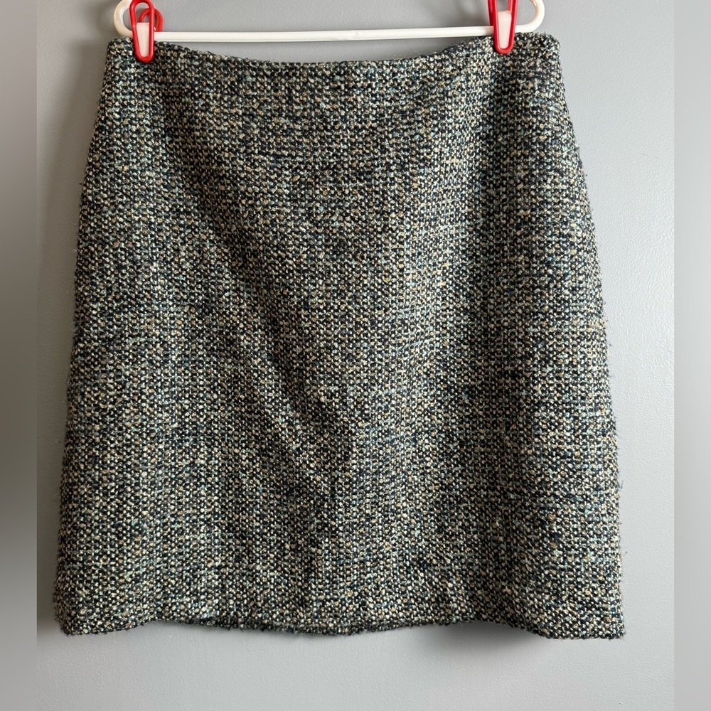 Talbots Heavy Lined Midi-Mini Skirt Women Petites Sz 14P 18" Waist 23" Length
